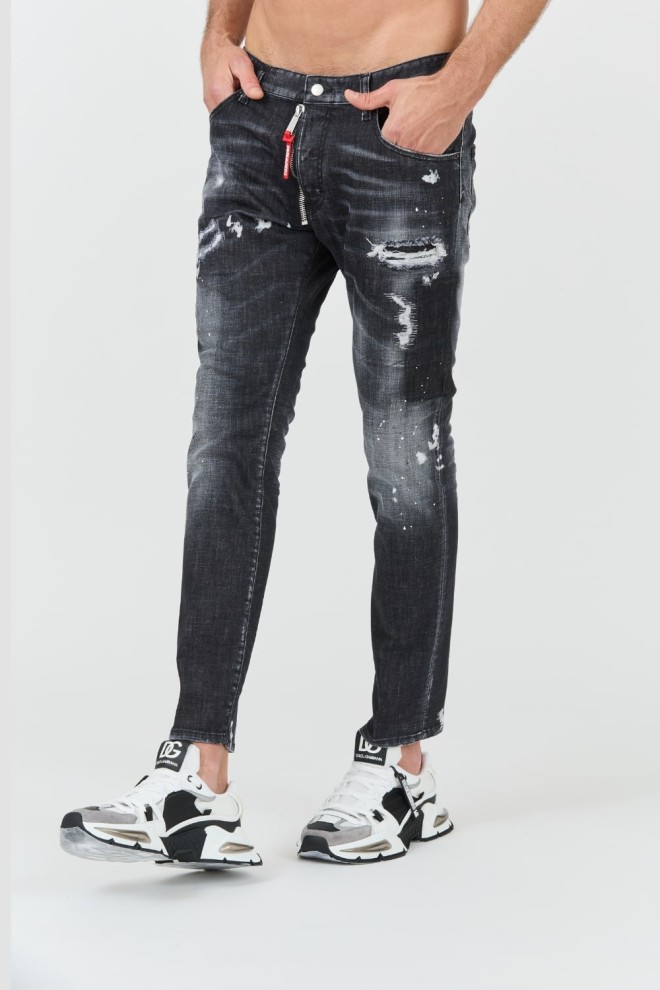 DSQUARED2 Black Skater Jean Jeans