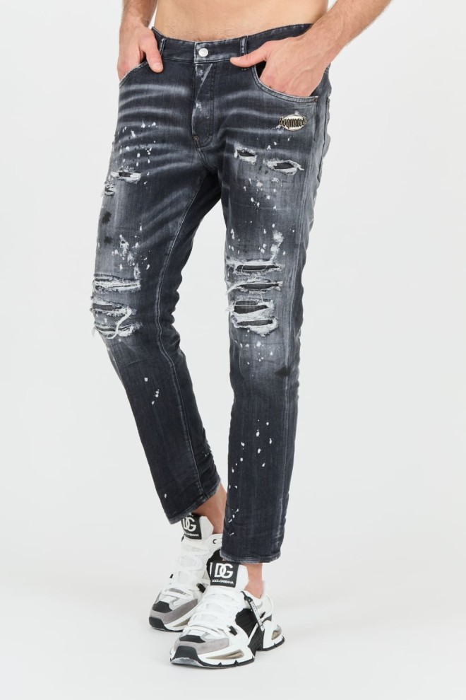 DSQUARED2 Black Skater Jean Jeans