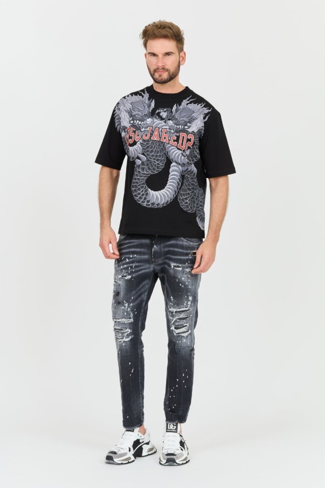 DSQUARED2 Black Skater Jean Jeans