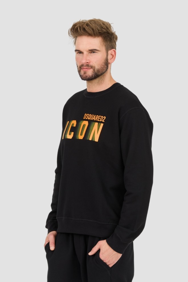 DSQUARED2 Black Icon Blur Cool Fit Crewneck Sweatshirt