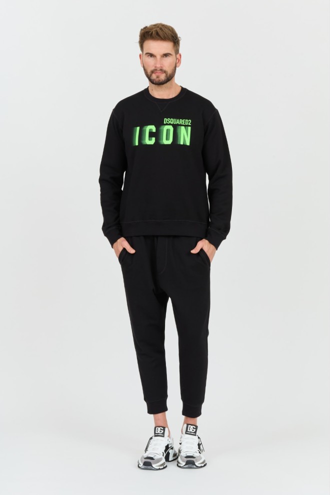 DSQUARED2 Black Icon Blur Cool Fit Crewneck Sweatshirt