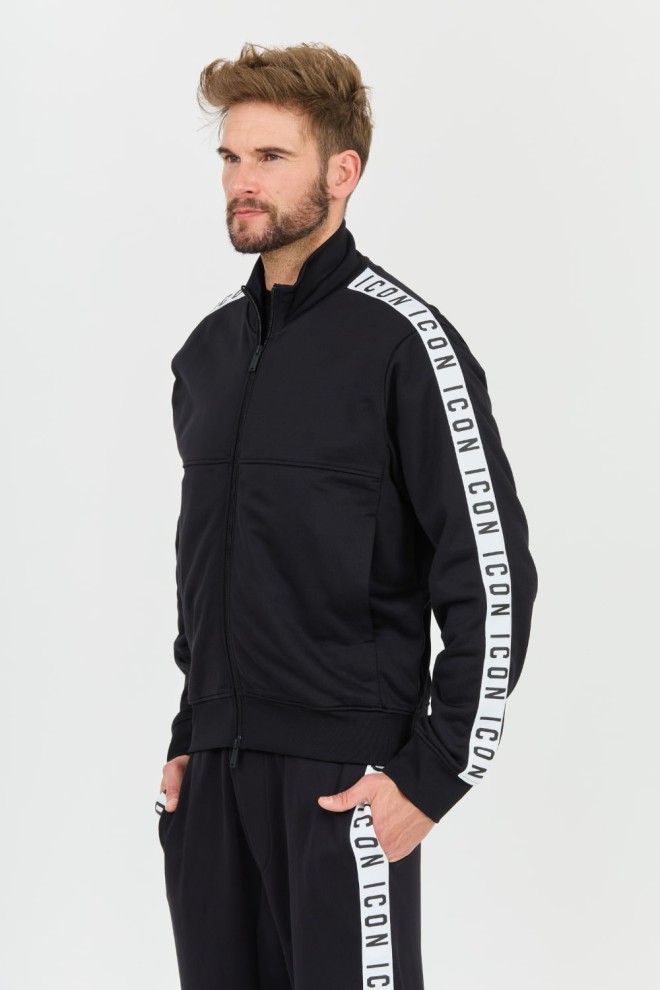 DSQUARED2 Tricou Dean Sport Fit negru pentru bărbați