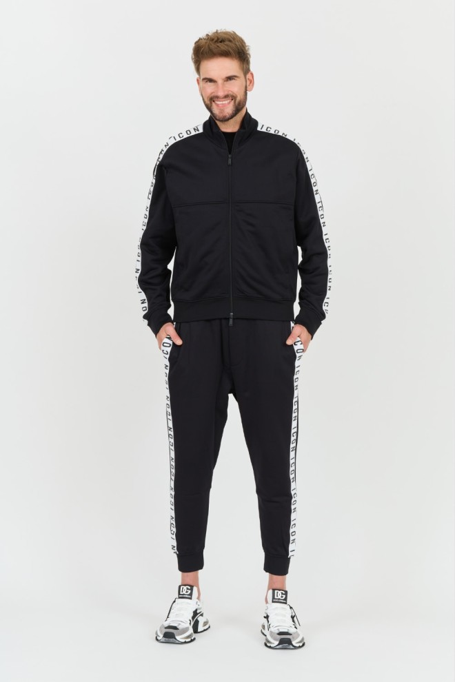 DSQUARED2 Tricou Dean Sport Fit negru pentru bărbați