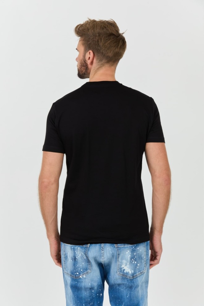 DSQUARED2 Black Icon Blur Cool Fit Tee pentru bărbați