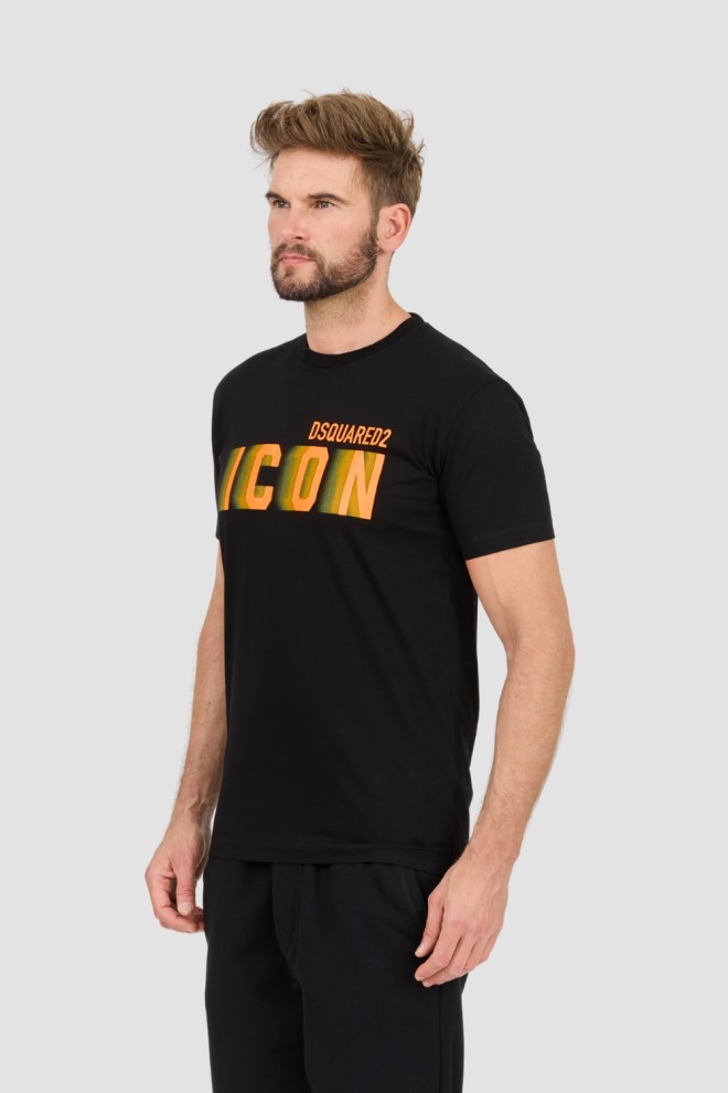 DSQUARED2 Black Icon Blur Cool Fit Tee pentru bărbați