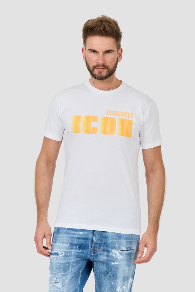 DSQUARED2 White Icon Blur Cool Fit Tee