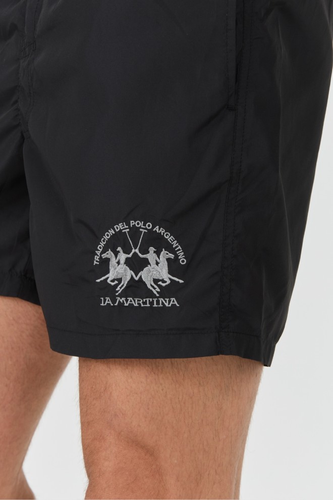 LA MARTINA Costum de baie negru pentru bărbați