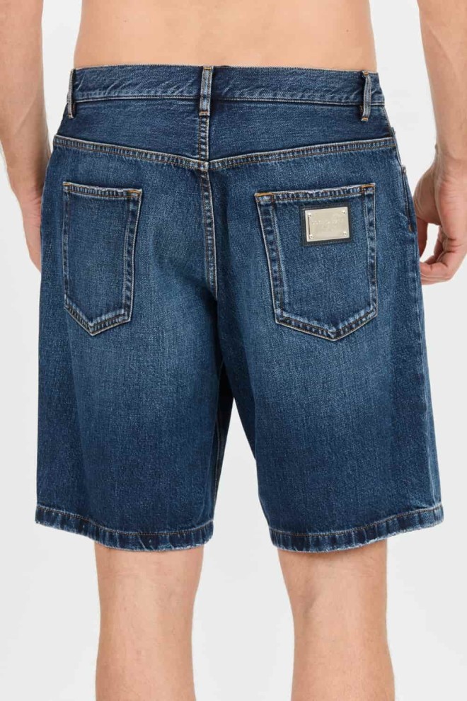 DOLCE & GABBANA Pantaloni scurți din denim pentru bărbați