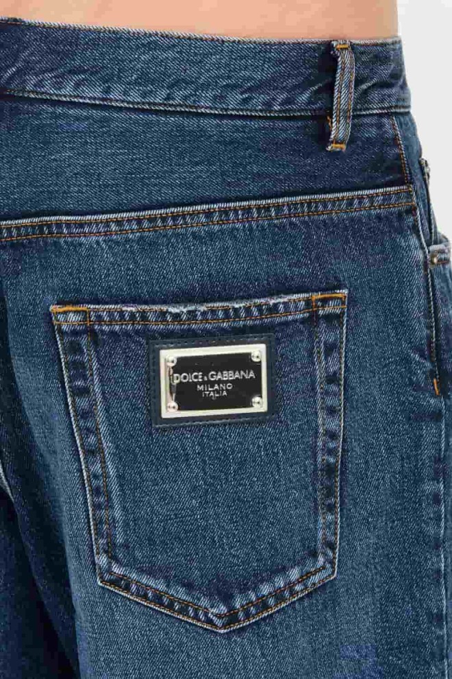 DOLCE & GABBANA Pantaloni scurți din denim pentru bărbați