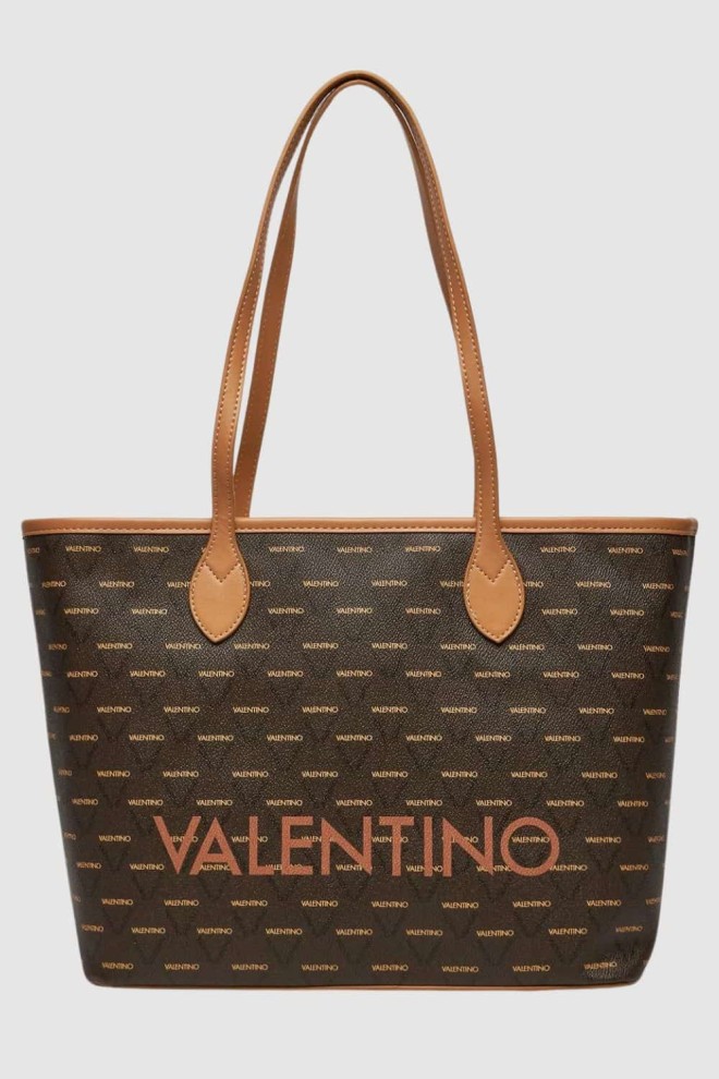 VALENTINO Large brown Liuto shopper bag