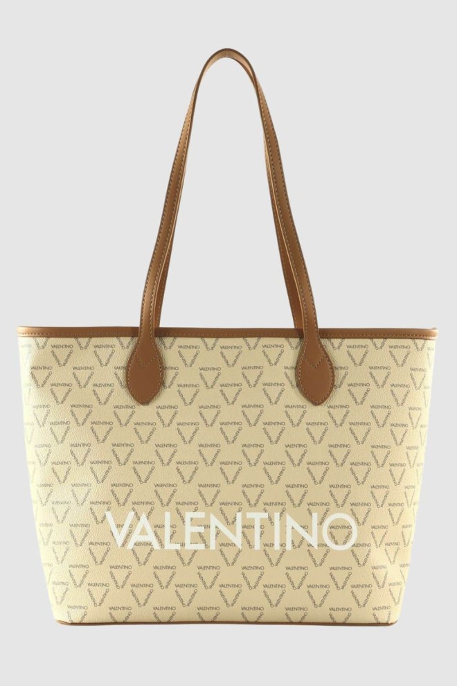 VALENTINO Large cream Liuto shopper bag