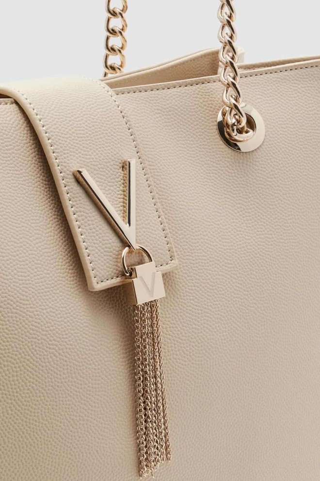 VALENTINO Large beige Divina shopper bag