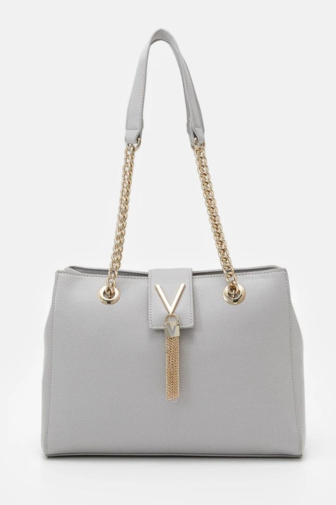 VALENTINO Large grey Divina shopper bag