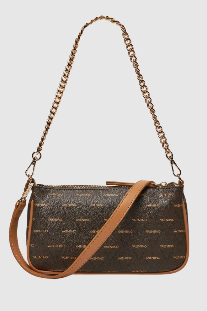 VALENTINO Small brown Liuto letter purse