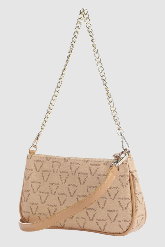 VALENTINO Small beige Liuto letter purse