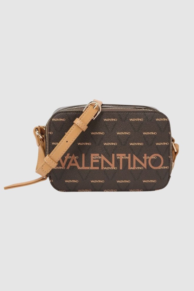 VALENTINO Mała brązowa torebka Liuto Camera Bag