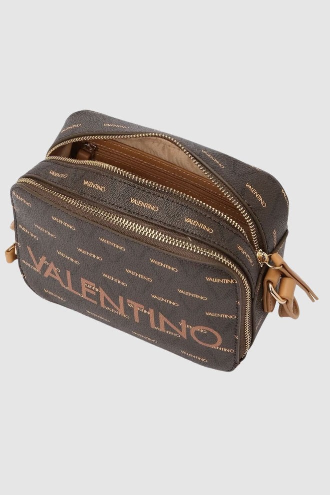 VALENTINO Small Brown Liuto Camera Bag