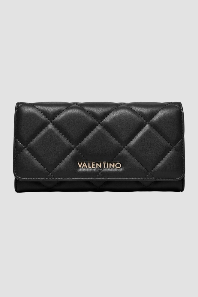 VALENTINO Black quilted Ocarina wallet