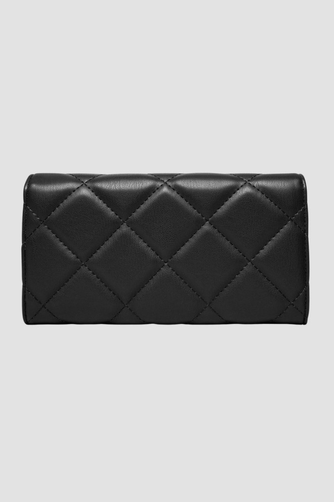 VALENTINO Black quilted Ocarina wallet