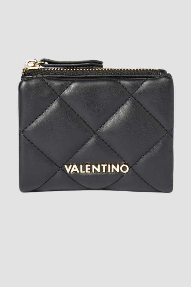 VALENTINO Black quilted small Ocarina wallet