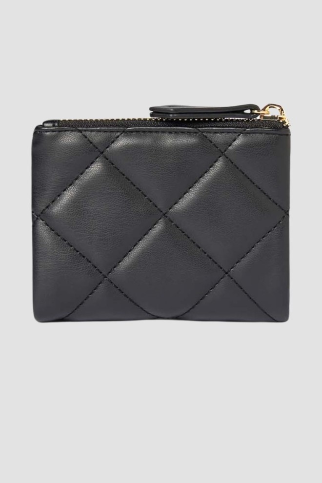 VALENTINO Black quilted small Ocarina wallet