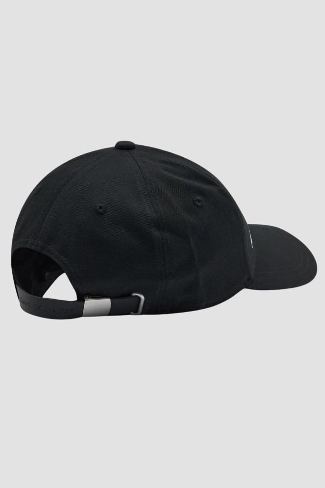 ARMANI EXCHANGE Black baseball cap