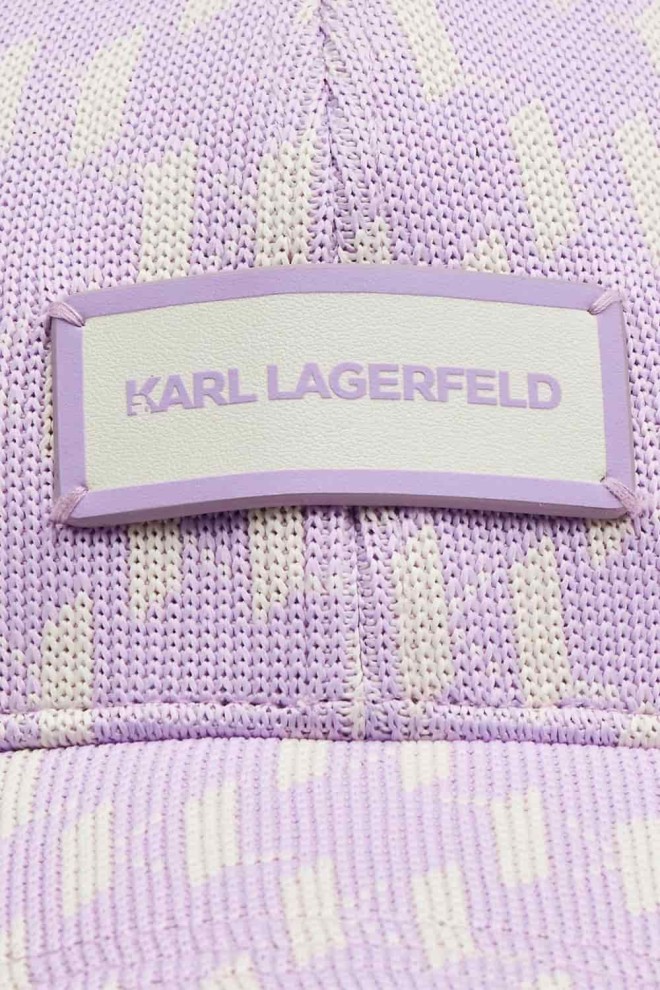 KARL LAGERFELD Șapcă mov K/monogramă