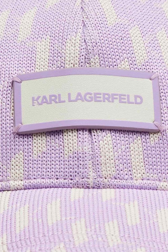 KARL LAGERFELD Purple cap K/monogram