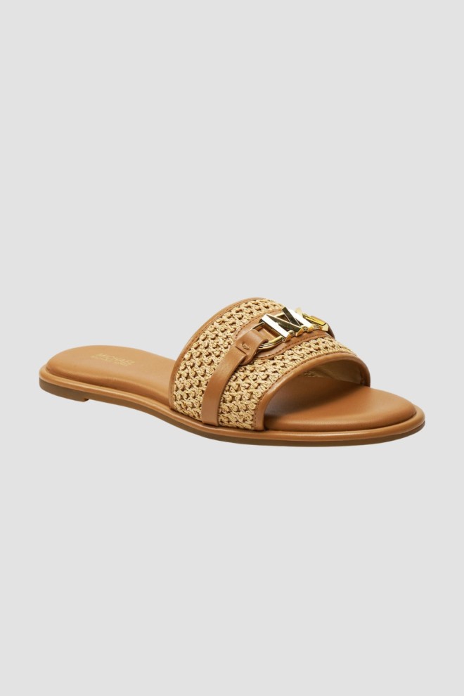 MICHAEL KORS Brown Ember flip-flops