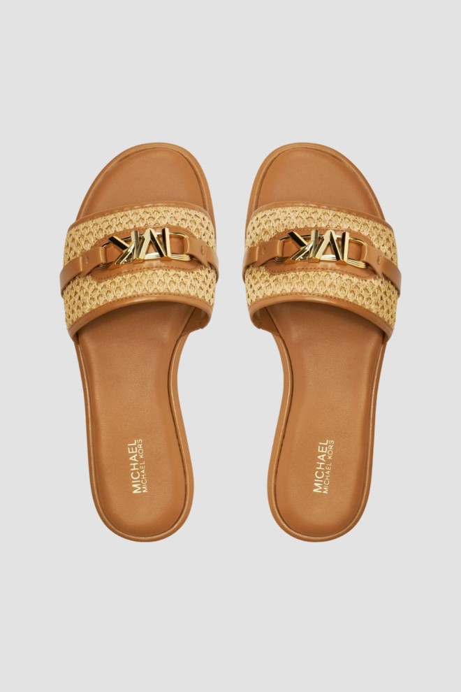MICHAEL KORS Brown Ember flip-flops