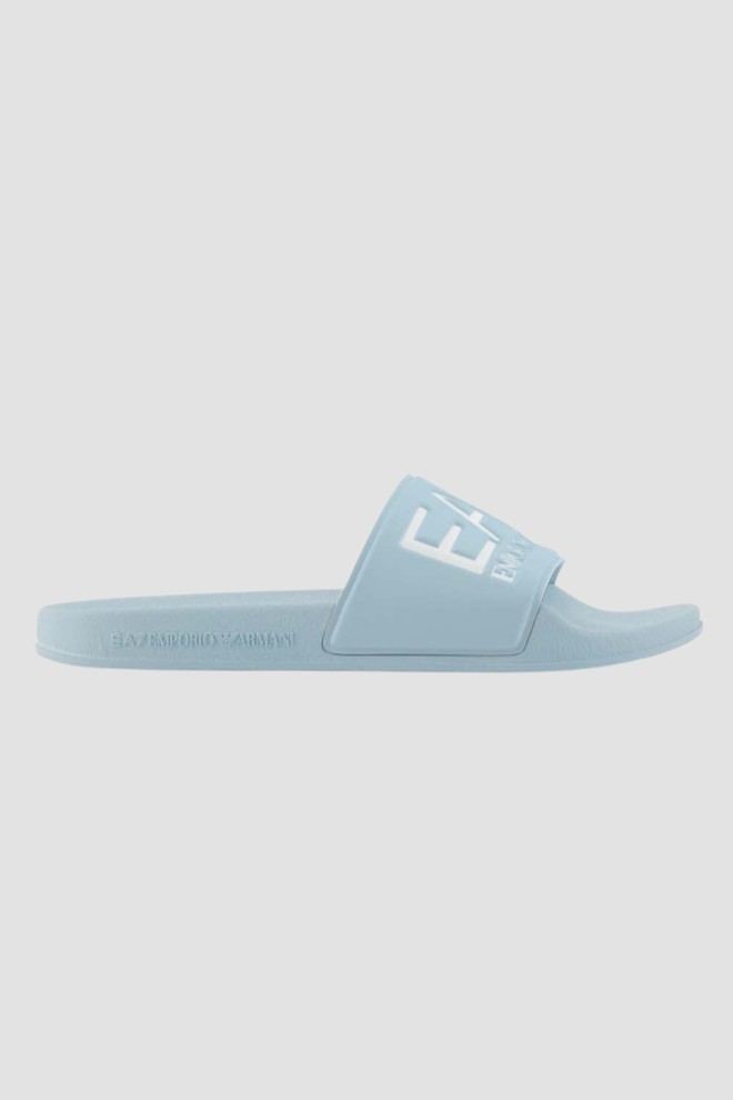 EA7 EMPORIO ARMANI Błękitne klapki Flip flops