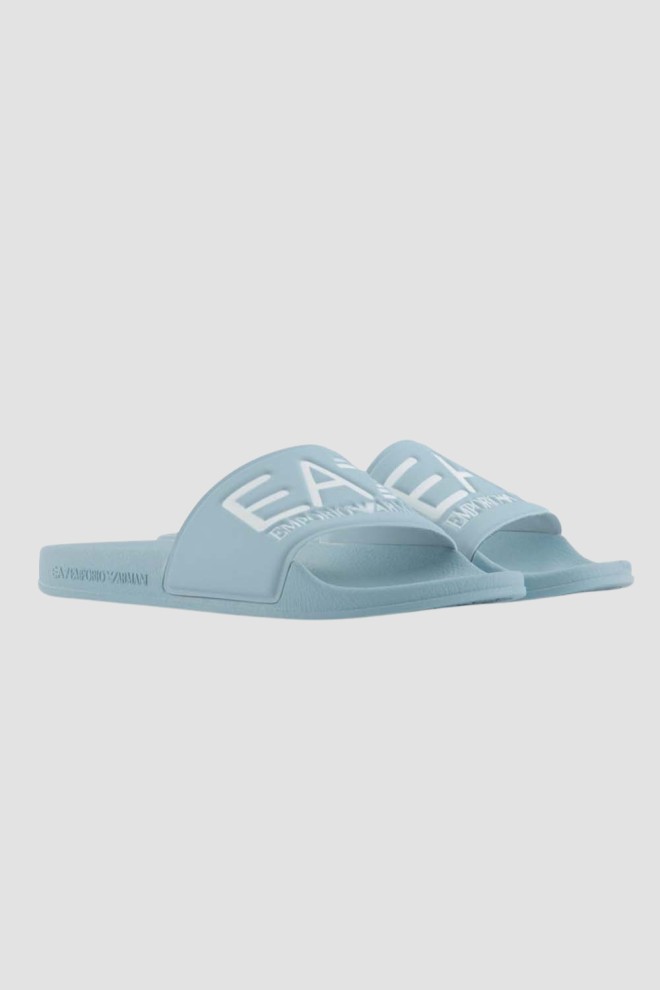 EA7 EMPORIO ARMANI Błękitne klapki Flip flops