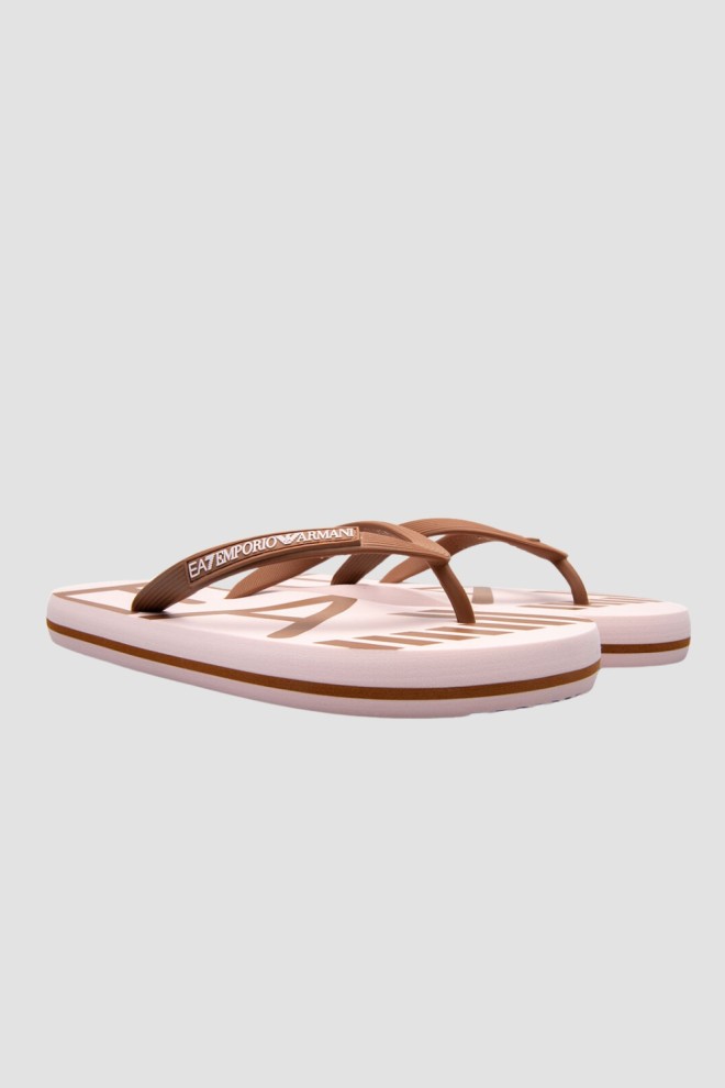 EA7 EMPORIO ARMANI Brown Flip Flops
