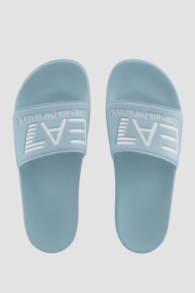 EA7 EMPORIO ARMANI Błękitne klapki Flip flops