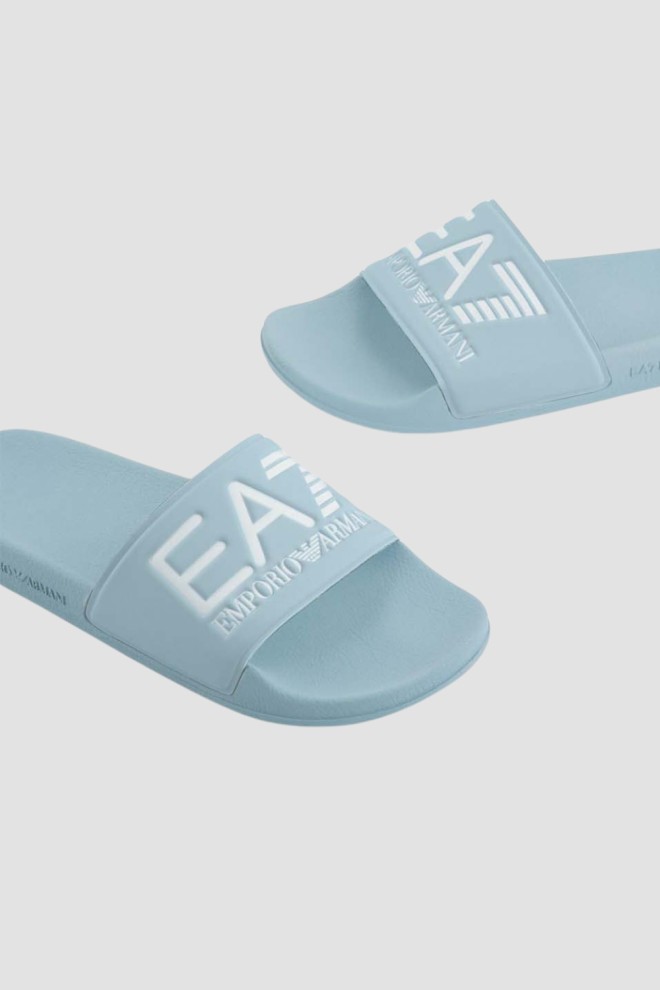 EA7 EMPORIO ARMANI Błękitne klapki Flip flops