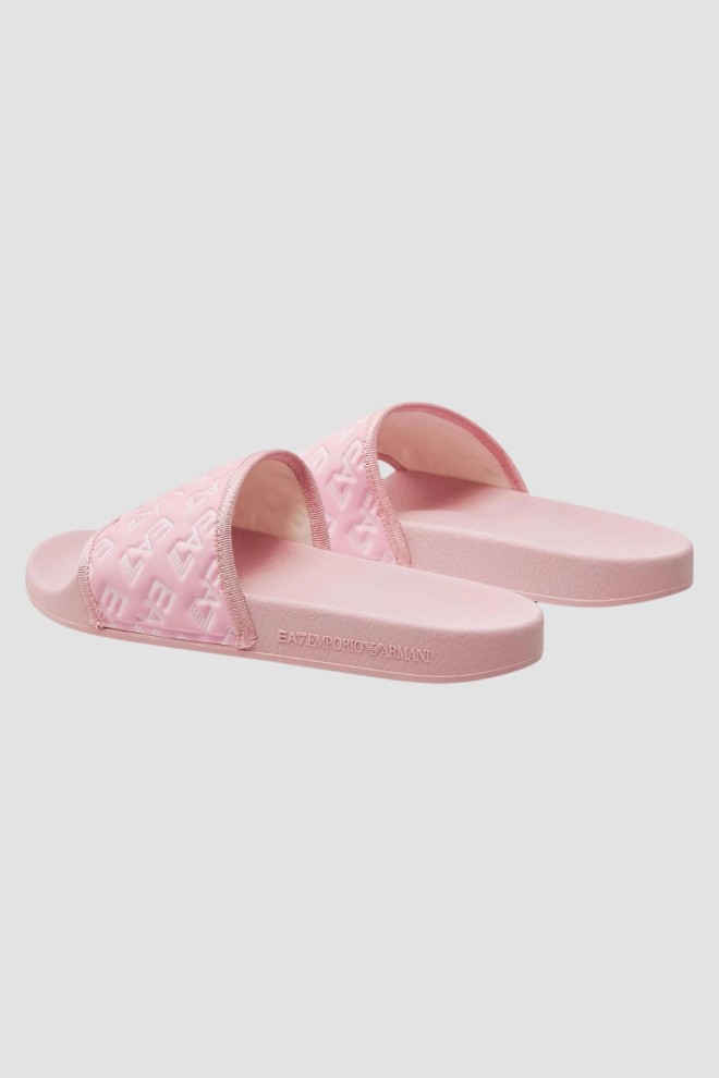 EA7 EMPORIO ARMANI Pink Logoed Flip Flops