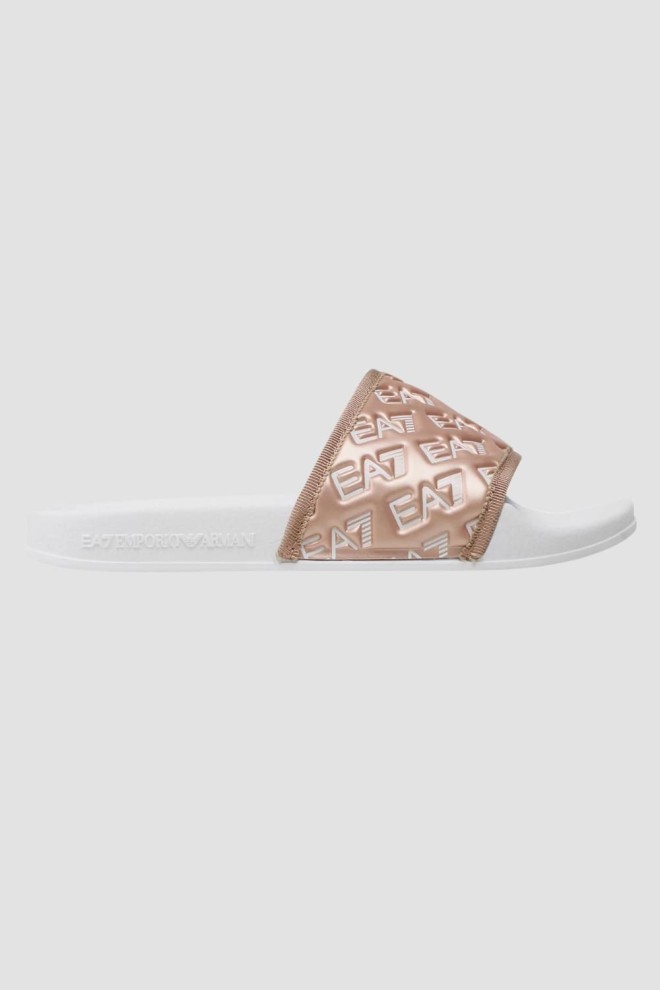 EA7 EMPORIO ARMANI Pink Logoed Flip Flops