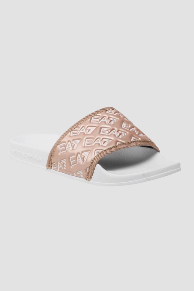 EA7 EMPORIO ARMANI Pink Logoed Flip Flops