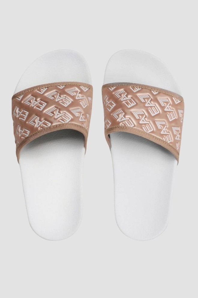EA7 EMPORIO ARMANI flip-flops roz cu logo