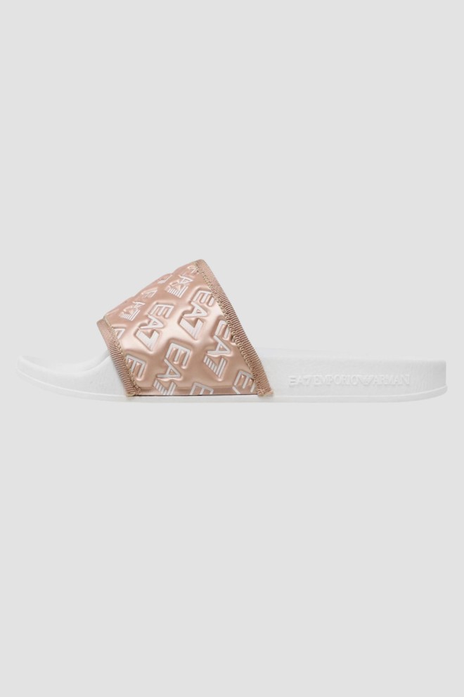 EA7 EMPORIO ARMANI Pink Logoed Flip Flops