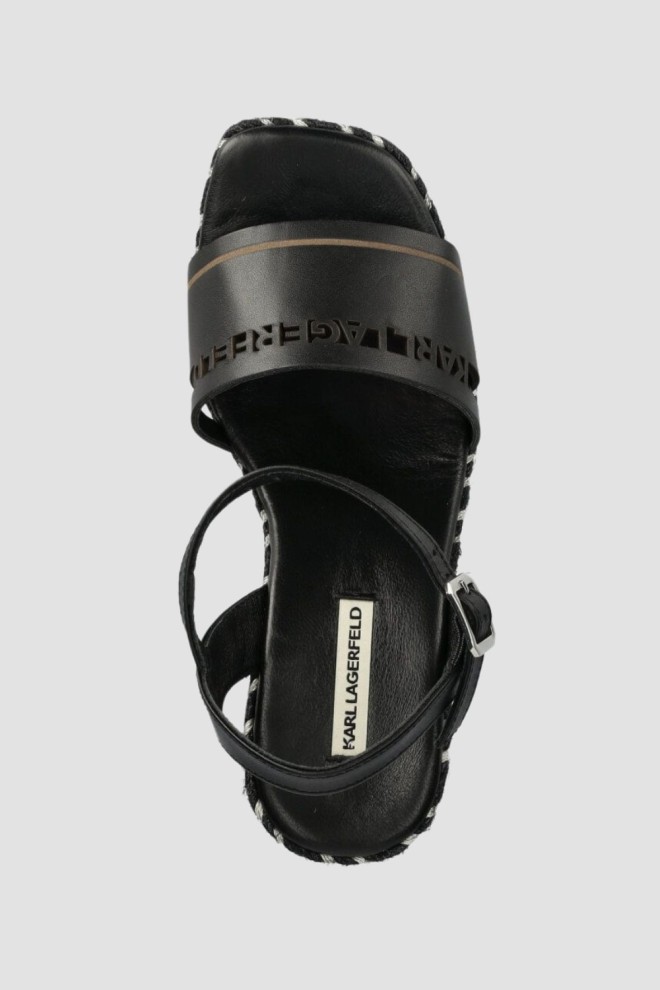 KARL LAGERFELD Black Gable sandals