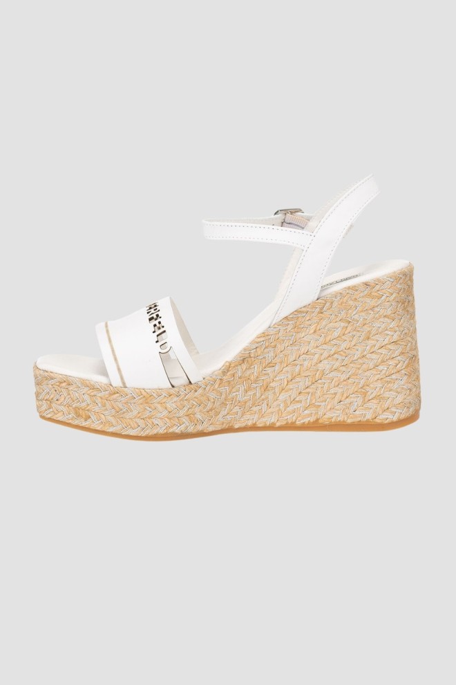 KARL LAGERFELD White Gable sandals