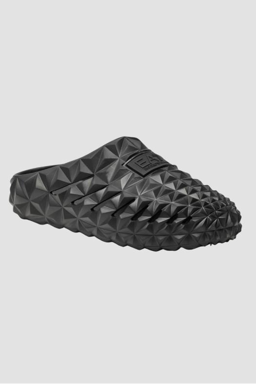 EA7 Black flip-flops