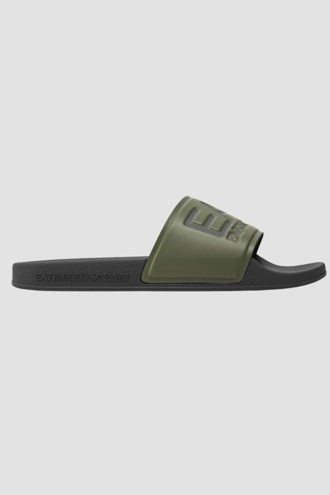 EA7 Green Flip Flops