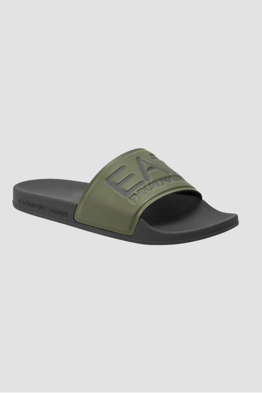 EA7 Green Flip Flops