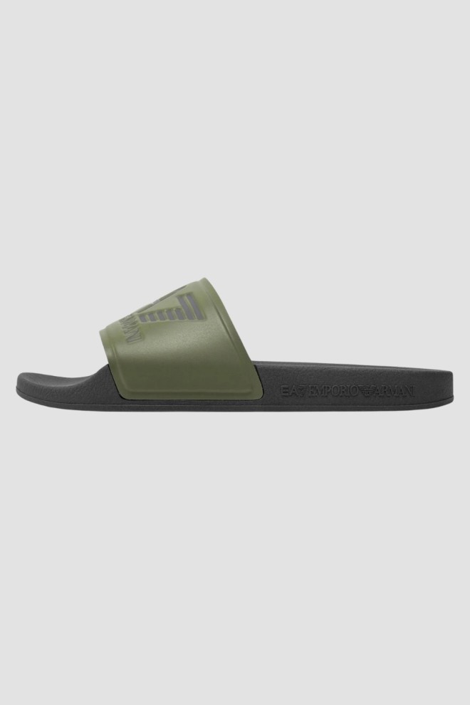 EA7 Green Flip Flops