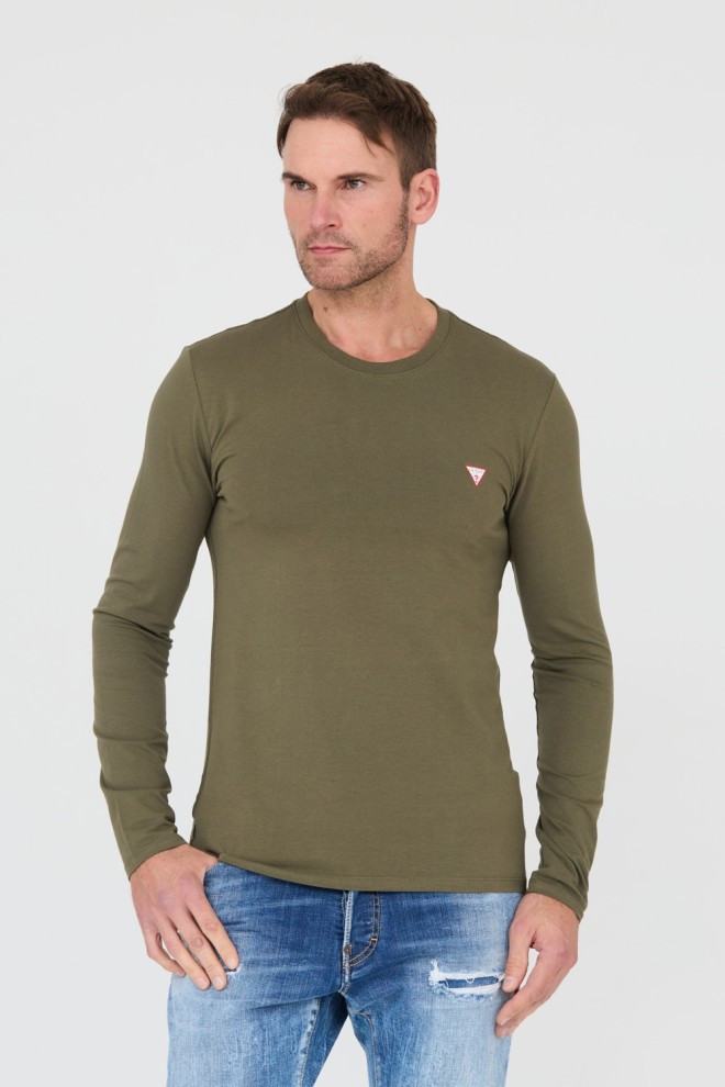 GUESS Green Core Tee cu mânecă lungă pentru bărbați