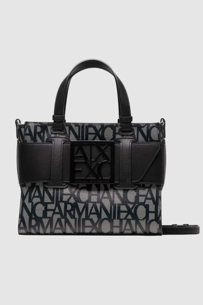 ARMANI EXCHANGE Czarno-beżowa klasyczna torebka