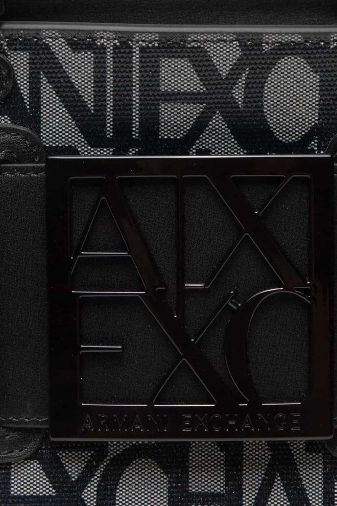 ARMANI EXCHANGE Czarno-beżowa klasyczna torebka