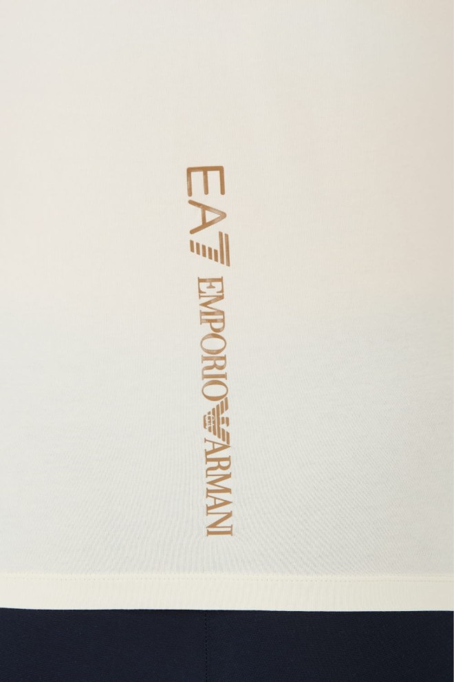 EA7 Beżowy t-shirt